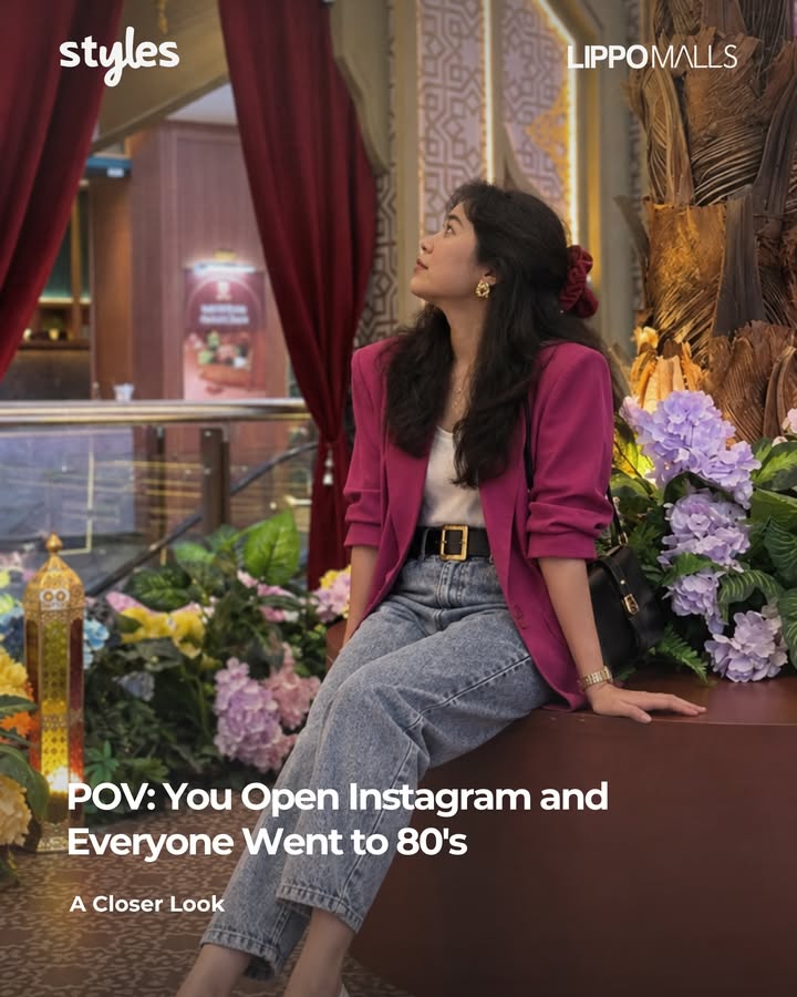When you open Instagram and suddenly everyone went to the 80s From the fashion to the vibes, looks like retro era is m...