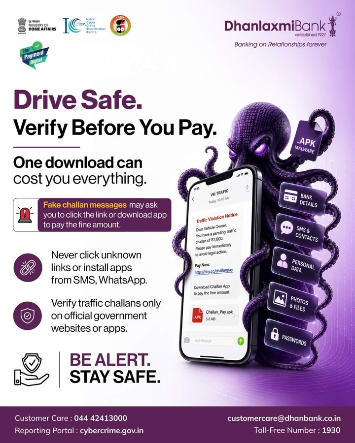 One careless click can put your personal and banking details at risk. Always verify before you pay
