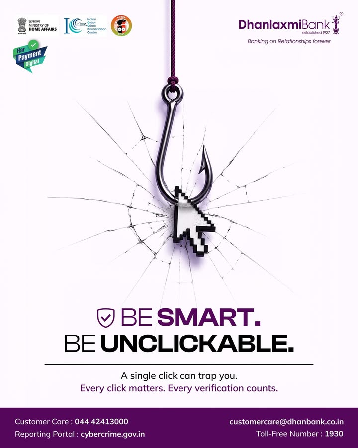 One careless click can put your personal and banking details at risk. Always verify before you pay