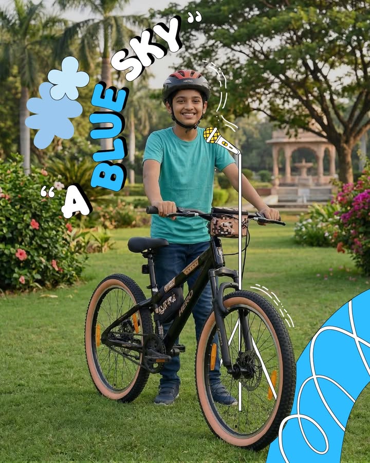 A blue sky. A best friend. A race down the lane. The simple joys of kids across India. Hero Cycles