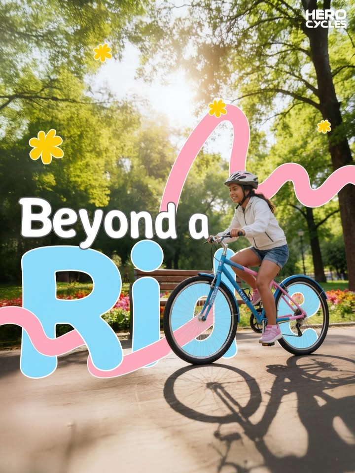 Some rides take you places. The right one becomes part of you. With Hero Cycles, ride what defines you.