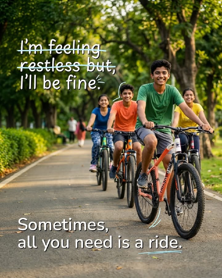 Not every feeling needs solving. Some just need a little space, a little air, a little movement. To clear your head