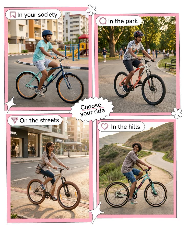 Where does your ride take you From quick laps in your society to long rides in the park, through busy streets or off into ...