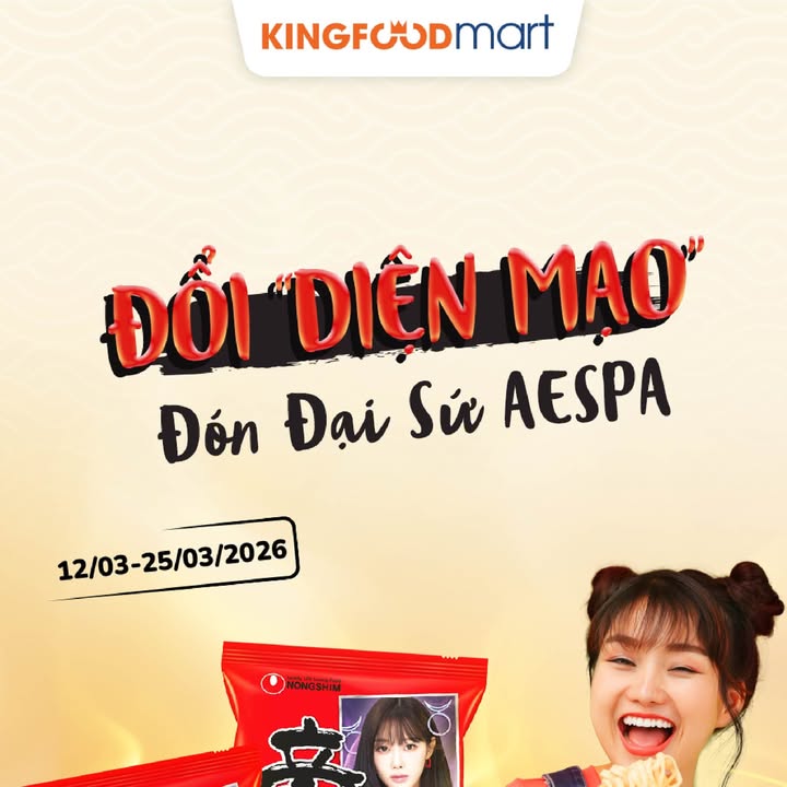  I DI N M O N I S aespa Nh Nongshim c m t s l t x c v i bao b ...