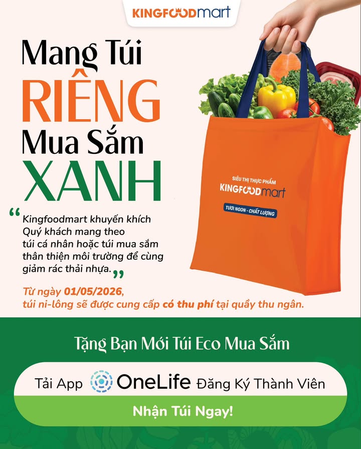  MANG T I RI NG MUA S M XANH C NG KINGFOODMART H ng ng ch ng tr nh gi m thi u r c th i n...