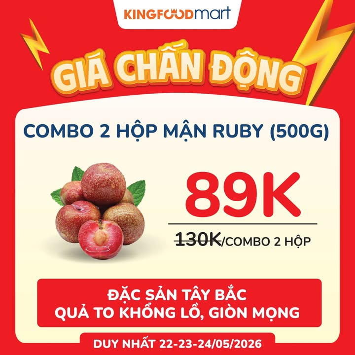  GI CH N NG PH I MUA NGAY Ch c 3 ng y cu i tu n 22 23 24 05 2026 t i Kingfoodmart th...