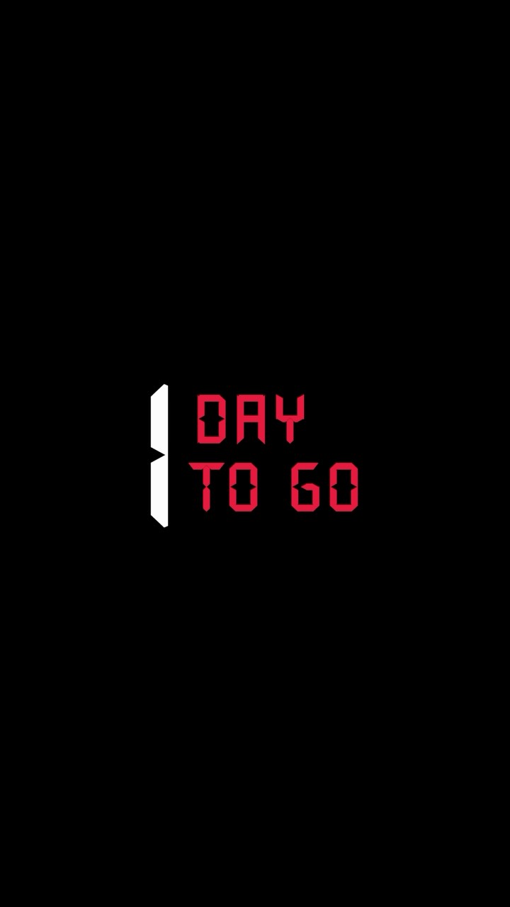 The countdown ends tomorrow