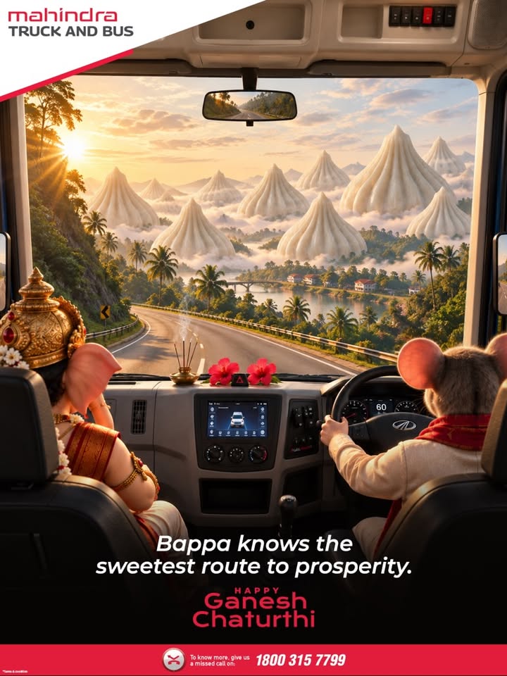 With Ganpati Bappas blessings by your side, may every journey move towards greater success and prosperity