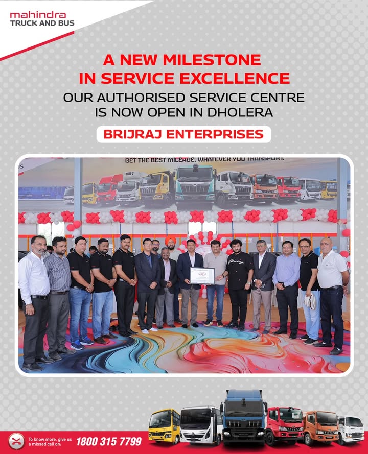 Were excited to announce the launch of MahindraTruckandBus Authorised Service Centre, by Brijraj Enterprises, now serving t...