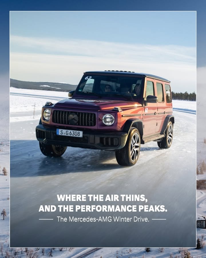 The air is crisp, the landscape silent, and the engine is the only thing that dares to roar