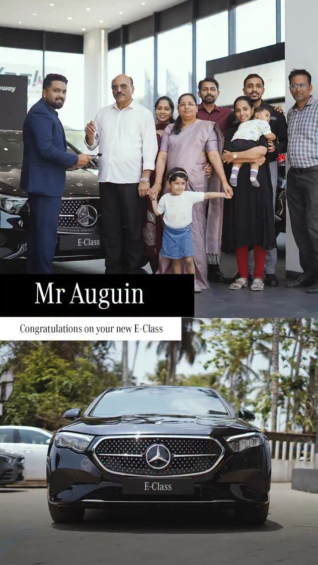 Congratulations, Mr Auguin, on your Mercedes Benz E Class. Some choices speak softly yet stay with you for years