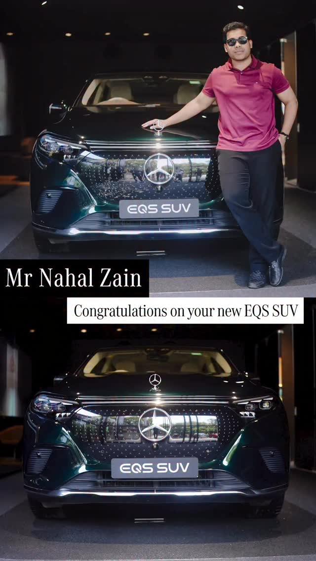 Congratulations Mr Nahal Zain on your exciting new addition to the garage, the one and only Mercedes Benz EQS SUV May each ...
