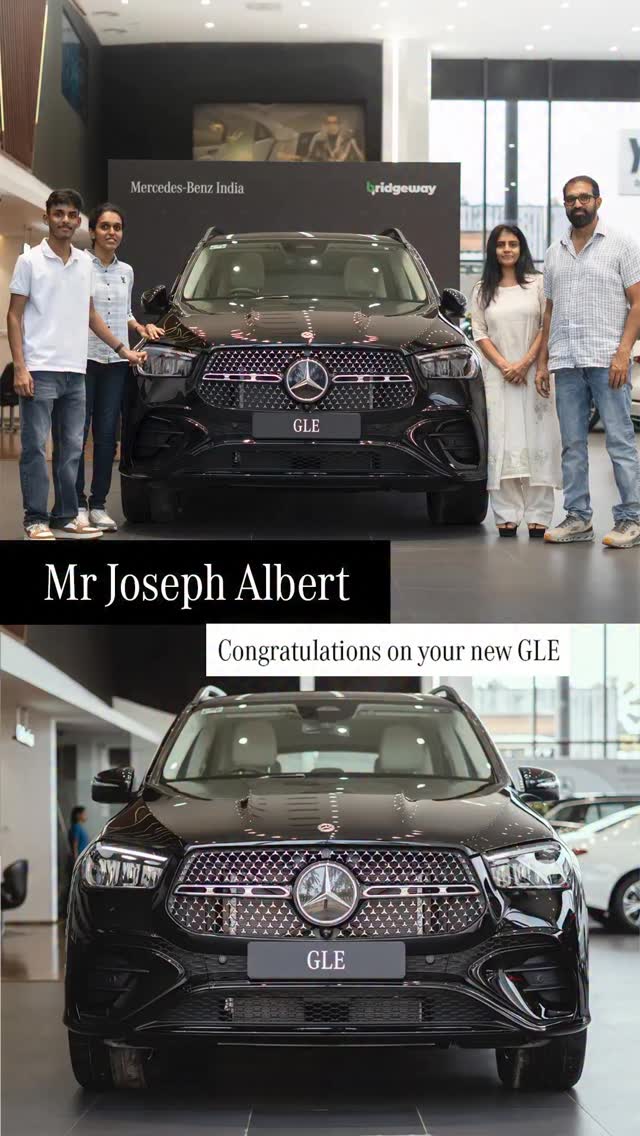 Congratulations Mr. Joseph Albert on taking delivery of your stunning Mercedes Benz GLE