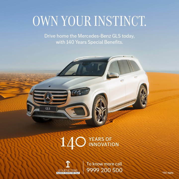 Drive home the Mercedes Benz GLS, with 140 Years Special Benefits