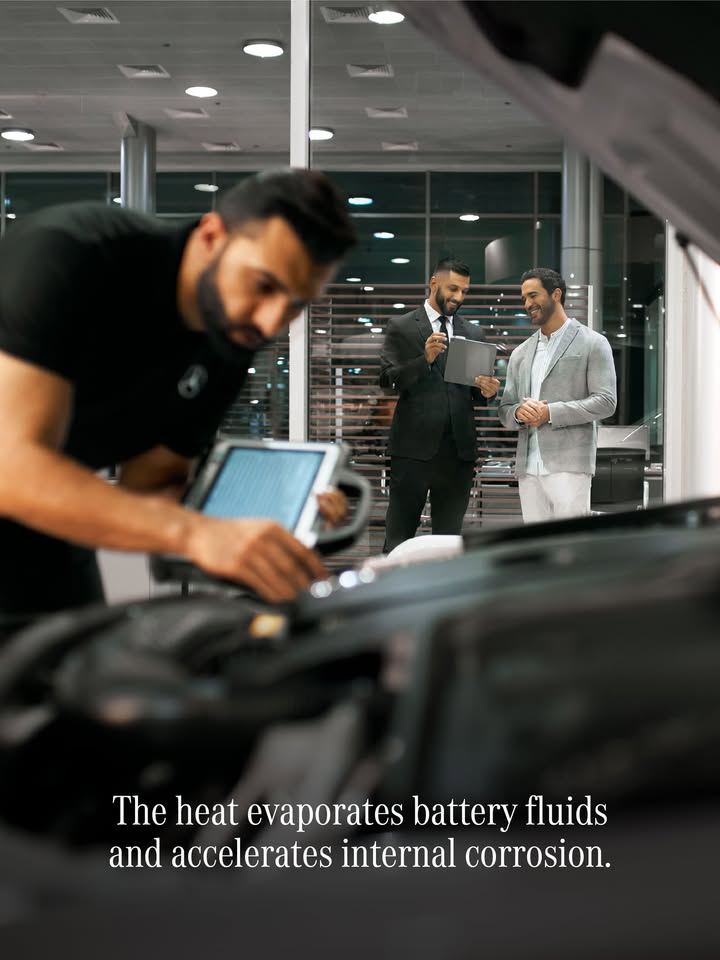 High temperatures accelerate the causes of battery failure