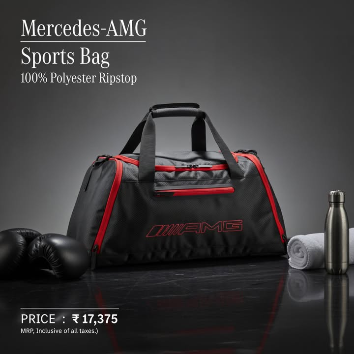 From the gym to the track, the AMG Sports Bag moves with you