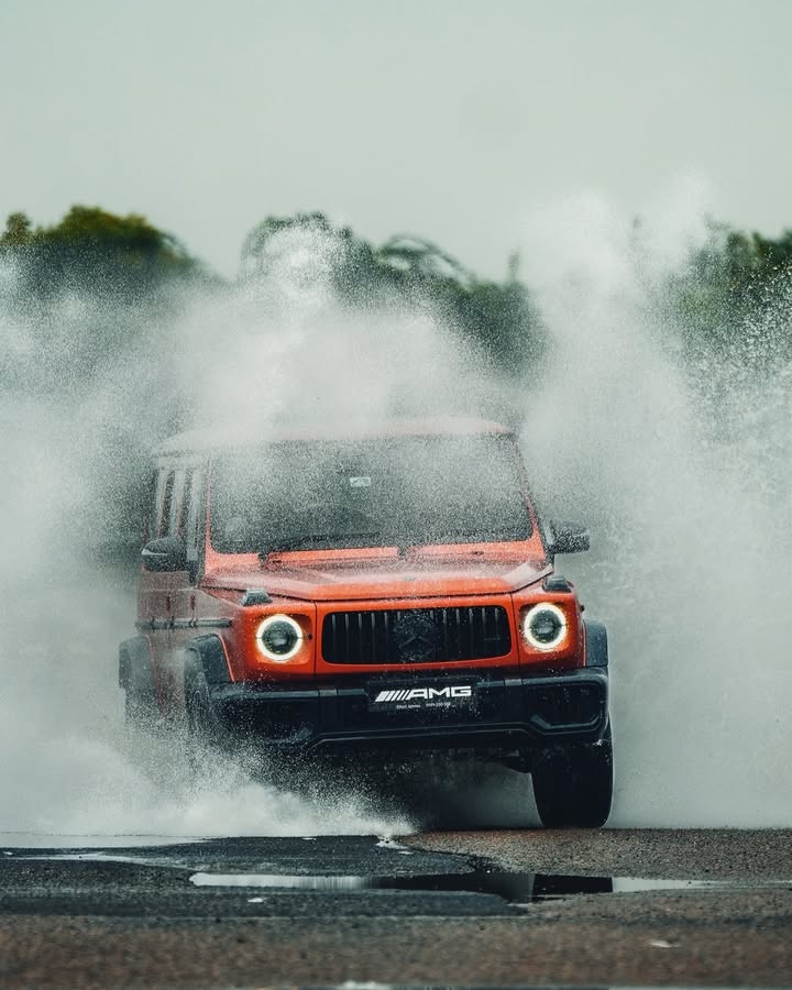 Rolling through the storm, commanding every road with unmistakable presence