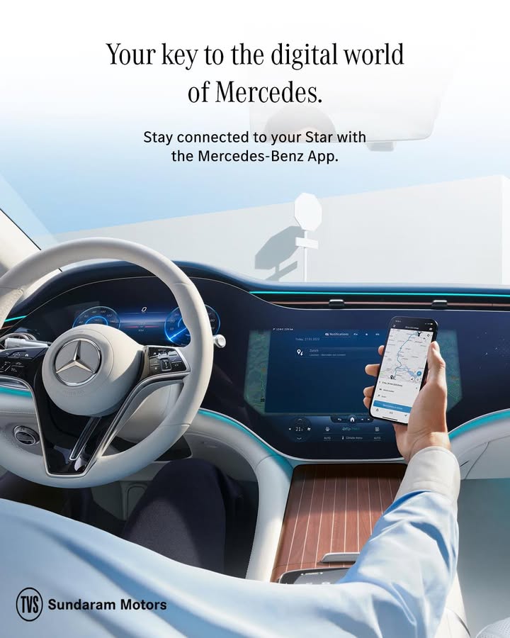Experience intelligent mobility with the Mercedes Benz App