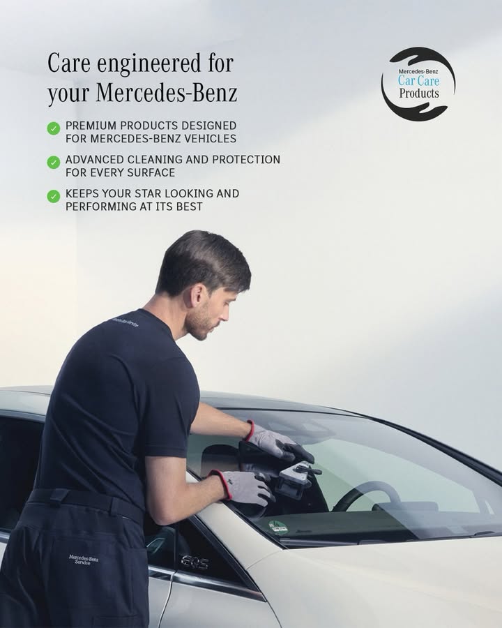 With wide range of Mercedes Benz Car Care Products, your car will feel like a Star every time it hits the road