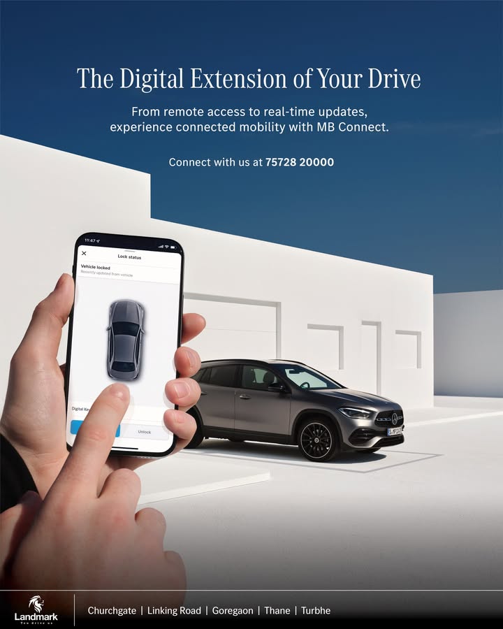Control your drive, anytime, anywhere. With MB Connect, your Mercedes is always within reach