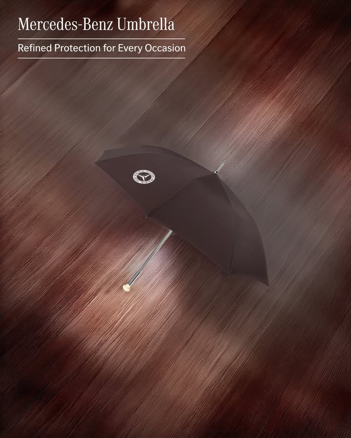 Mercedes Benz Umbrella carries the iconic star with quiet elegance