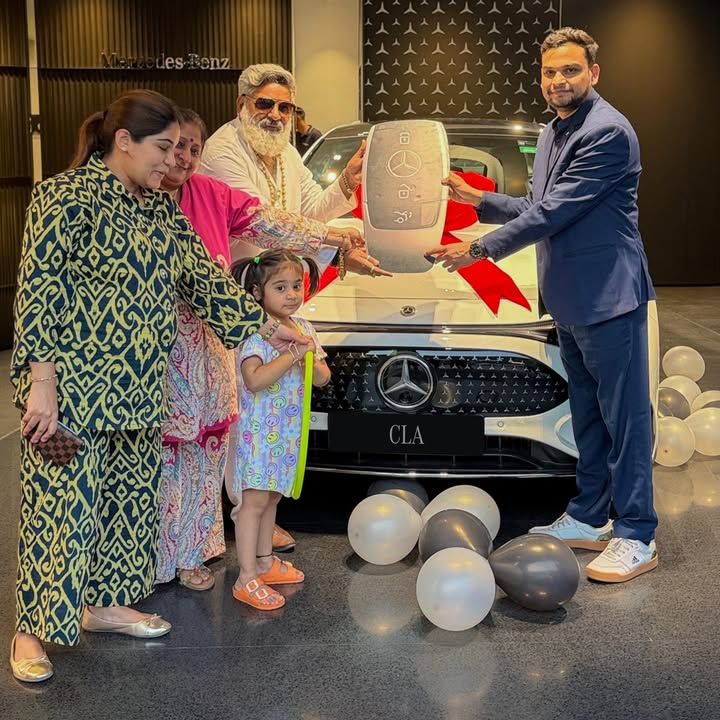 A landmark moment for Madhya Pradesh as the very first Mercedes Benz CLA finds its home with Mr. Ishan Madan