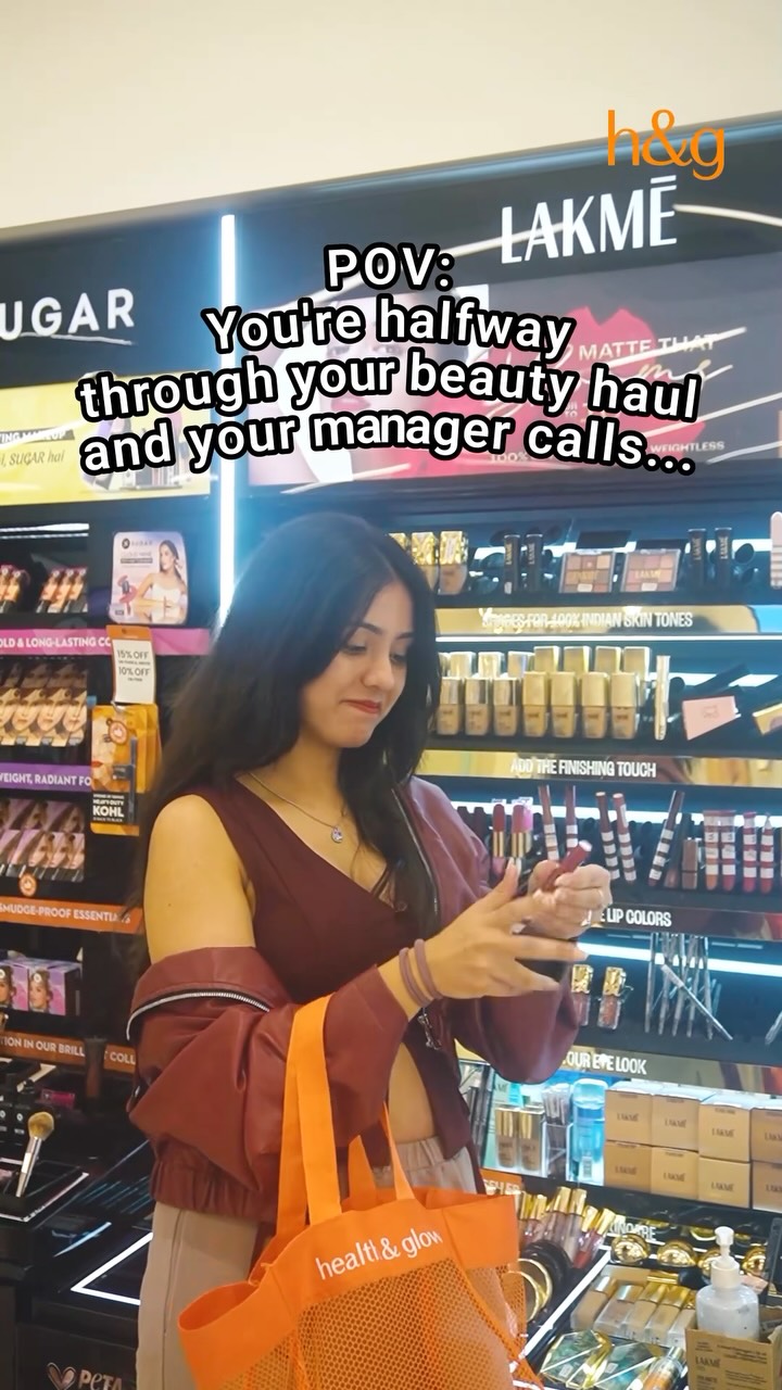 Nothing humbles you like a work call during a beauty haul Catch you later, Health Glow healthandglow BeautyHau...