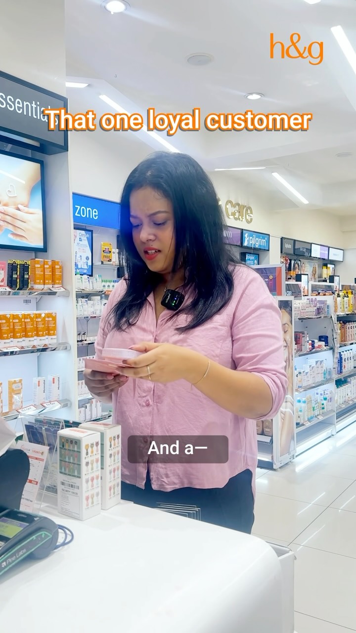 When you shop there so often, you dont even need to finish the sentence Find your favourites and someone who just...