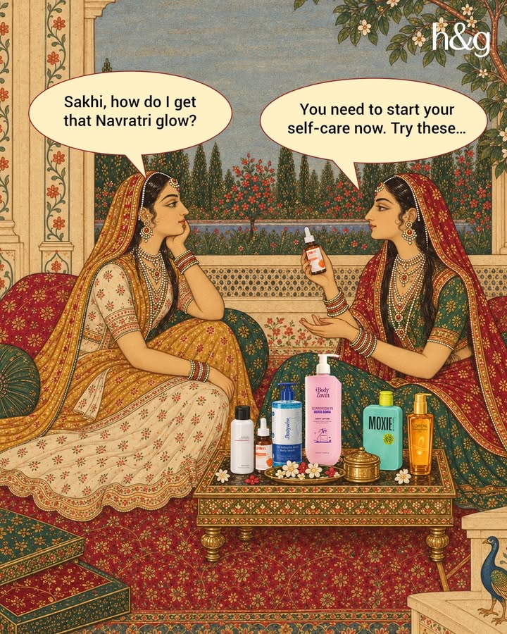 Navratri prep starts before the outfit does Find your pre Navratri essentials Health Glow Minimalist Plum ...