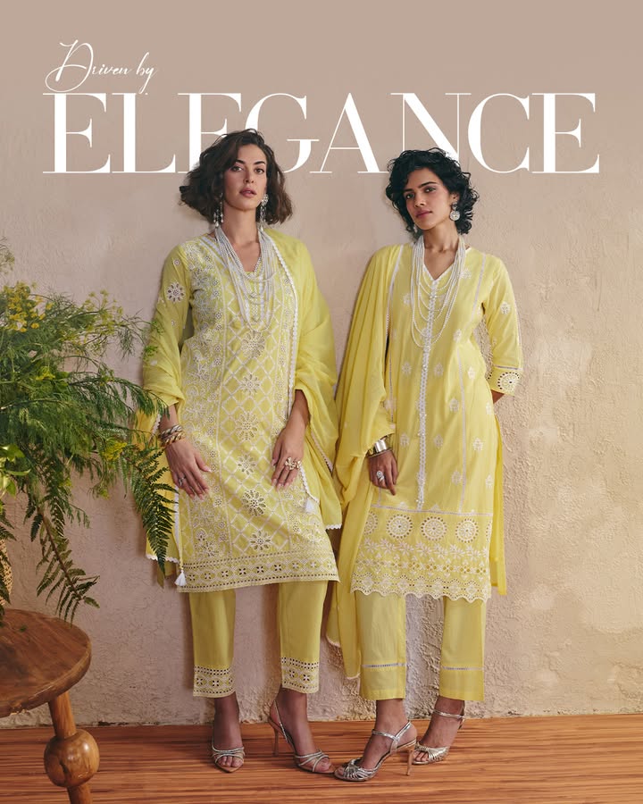 Glow different in shades of yellow YellowVibes ethniclook SabhyataStyle indianoutfits ElegantWear elegance