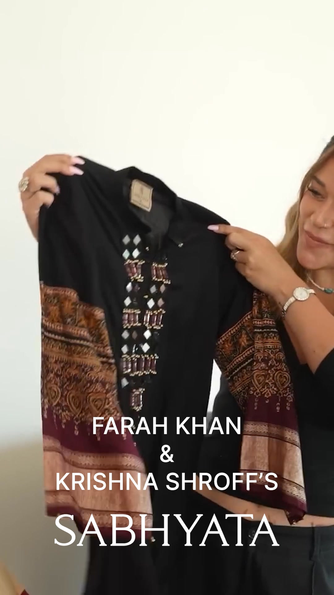 There is no greater joy for us than witnessing Farah Khan present Krishna Shroff with our craftsmanship