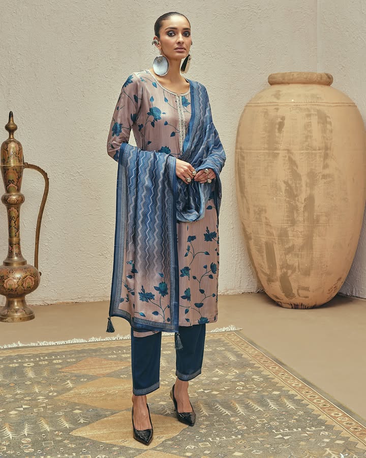 Draped in elegance, styled with grace A timeless blend of sophistication and modern charm ethnicelegance kurtase...