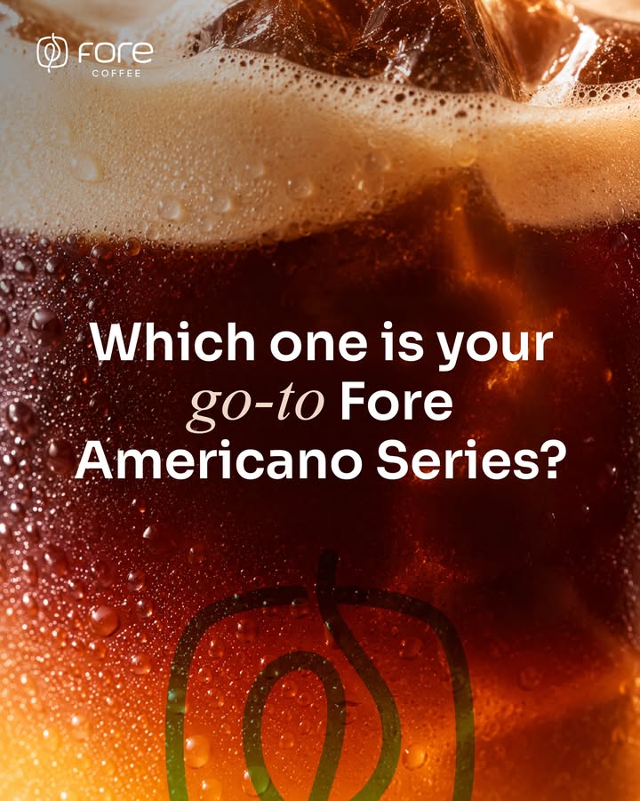 Fore Friends, kamu tim Fore Flavored Americano yang mana nih Tim Starrycano Tim Triple Peach Americano ...
