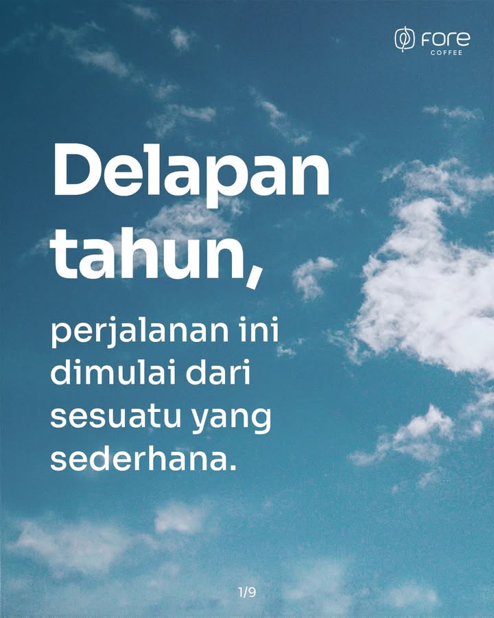 Delapan tahun lalu, perjalanan ini dimulai dari hal sesederhana memilih biji kopi pilihan yang tumbuh dari tangan para petan...