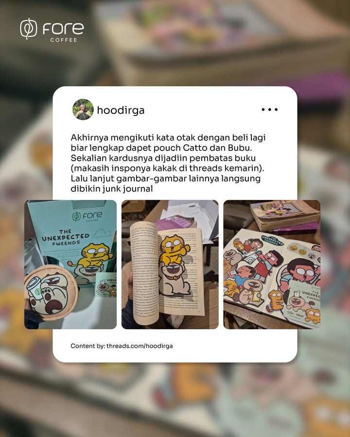 Sometimes, unexpected things can become something even more unexpected Terima kasih Fore Friends, sudah membawa Unexpected...