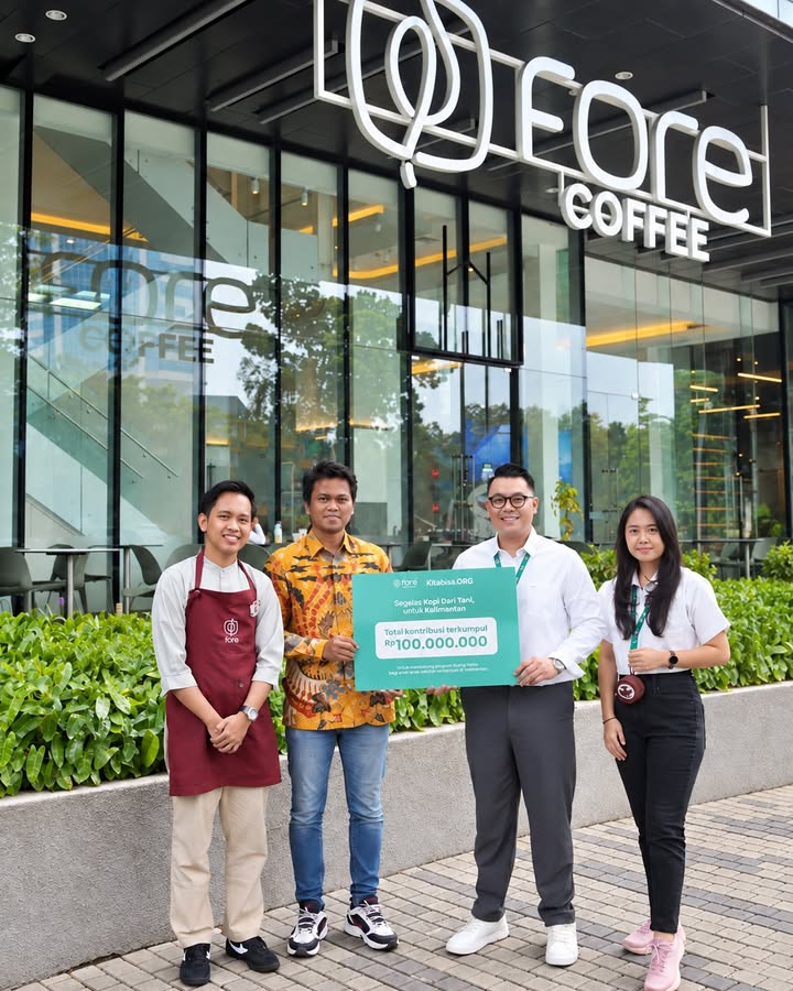 Segelas Kopi Dari Tani, untuk Kalimantan. Melalui ForeKalimantan bersama Kitabisa , semua dimulai dari hal sederhana