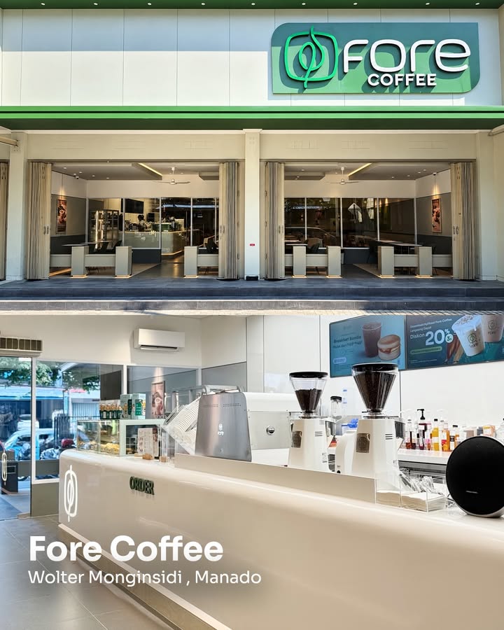 Ada tempat baru untuk berbagi cerita di Manado Kini, Fore Coffee hadir di Wolter Monginsidi, Manado, siap menemani ber...