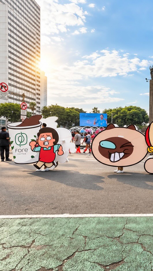 Siapa nih Fore Friends yang hari ini ketemu Bubu di Car Free Day Jakarta main games di Pop Up Fore x MINDBLOWON Teri...