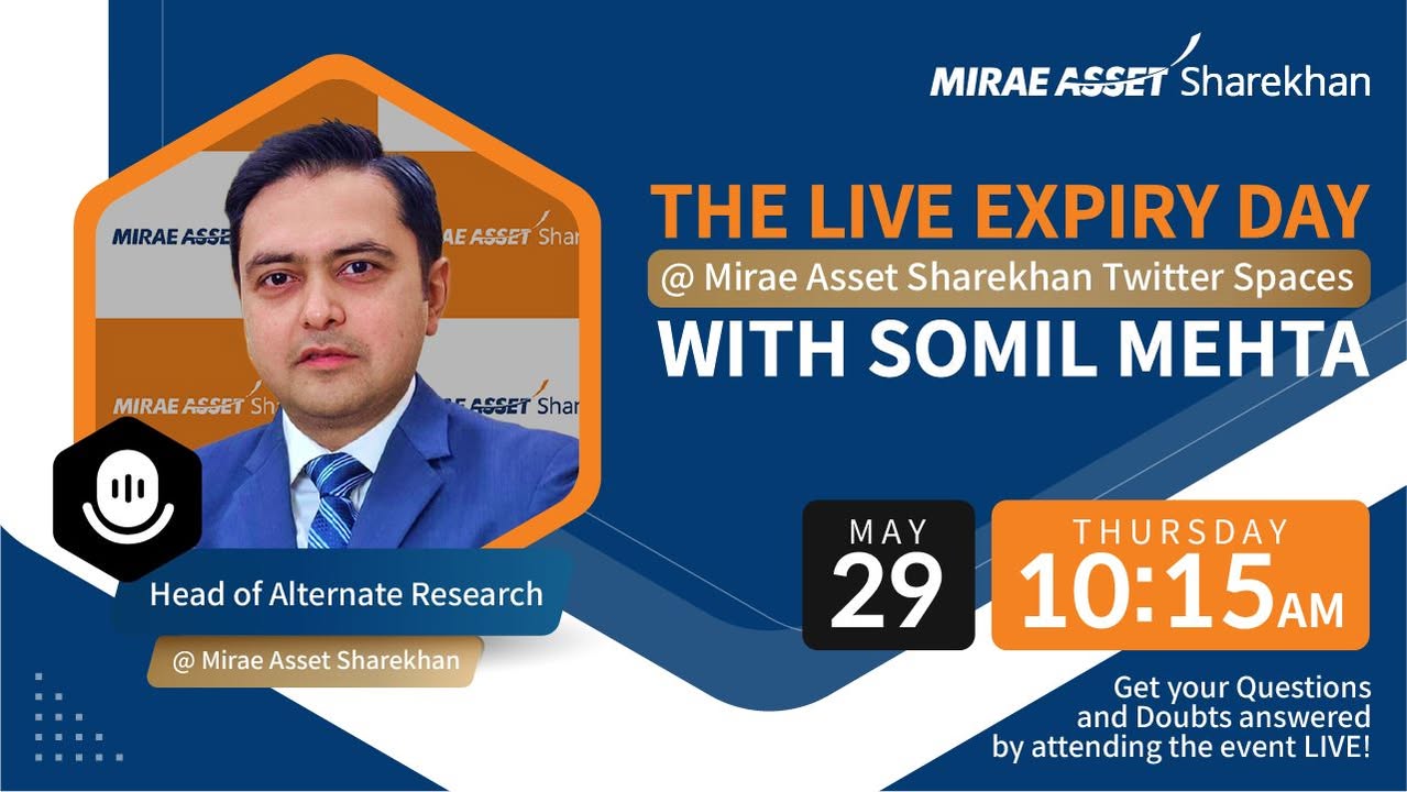 Join our Head of Alternate Research Somil Mehta tomorrow, May 29th, 2025, at 10 15 am for a live discussion and analysis on your Expiry Day Trading Strategy LIVE on our Twitter Spaces. Link https x Join our Head of Alternate Research Somil Mehta tomorrow, May 29th, 2025, at 10 15 am for a live discussion and analysis on...