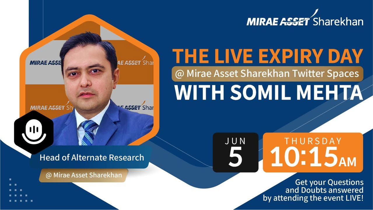 Join our Head of Alternate Research Somil Mehta tomorrow, June 5th, 2025, at 10 15 am for a live discussion and analysis on your Expiry Day Trading Strategy LIVE on our Twitter Spaces. Link https x Join our Head of Alternate Research Somil Mehta tomorrow, June 5th, 2025, at 10 15 am for a live discussion and analysis on...