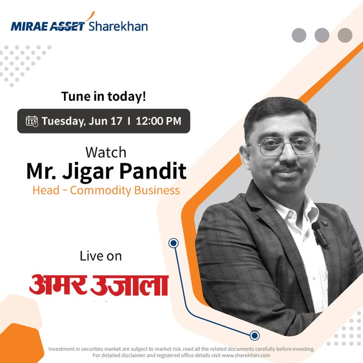 Get the latest updates on the commodity market directly from the expert Mr. Jigar Pandit, Head of Commodity Business at Mirae Asset Sharekhan, at 12 00 PM Amar Ujala Disclaimer https rb.gy jqplkw MiraeAssetSharekhan stockmarket Get the latest updates on the commodity market directly from the expert Mr