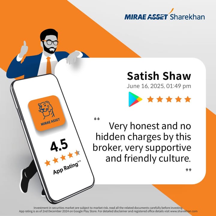 Hi Satish Shaw, fantastic to hear you had such a great experience We re truly thankful for your trust and glad our approach resonated with you. MiraeAssetSharekhan GooglePlayStoreReviews Feedback HappyCustomer Success SuccessStory Hi Satish Shaw, fantastic to hear you had such a great experience We re truly thankful for your trust and glad our approach...
