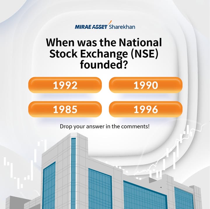 Let s test your financial knowledge Do you know the founding year of the National Stock Exchange NSE Pick your answer f...