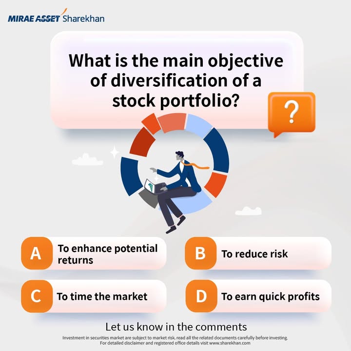 Why is diversification a cornerstone of smart investing Test your knowledge and share your thoughts StockMarketQuiz Mir...