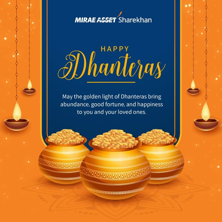 Wishing you Shubh Dhanteras May this auspicious day illuminate your life with health and prosperity