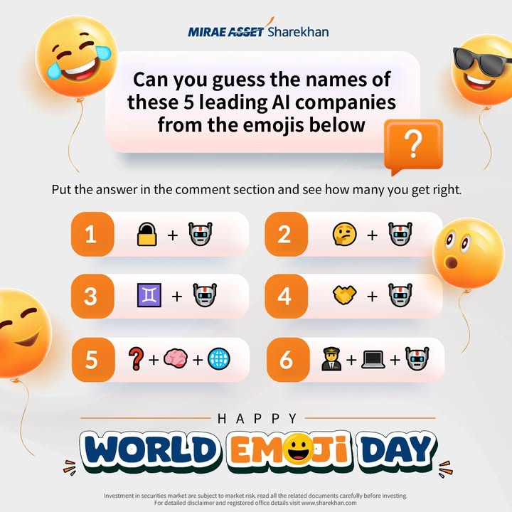  Markets move, portfolios grow, and emotions swing but sometimes, all it takes is an emoji to say it all W...