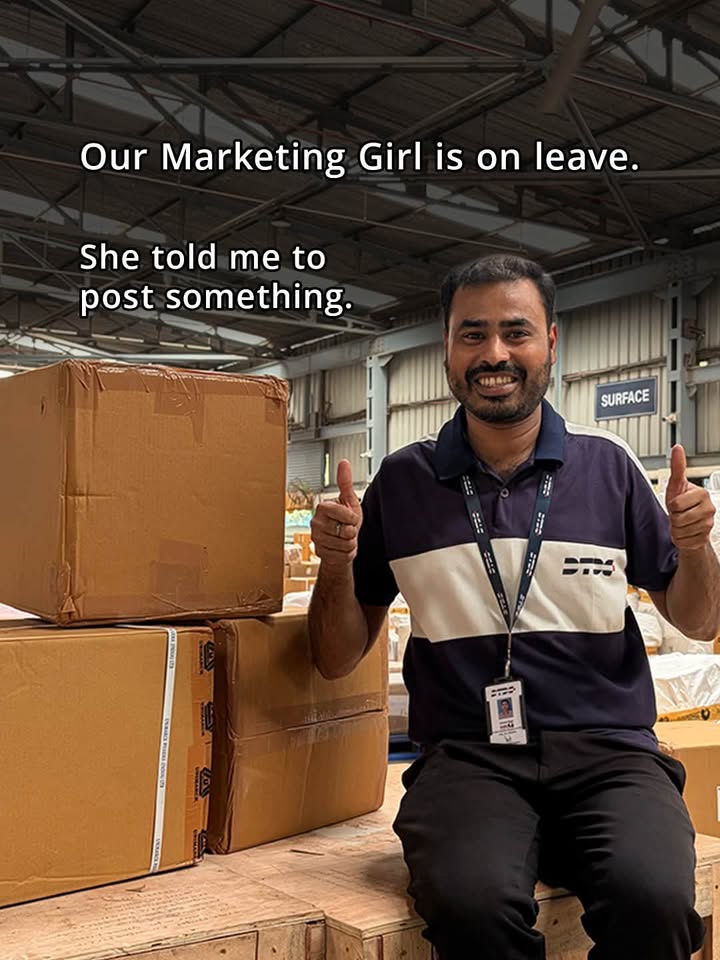 Our marketing girl is on leave. Unfortunately, her instructions werent. So here we are, doing exactly as told