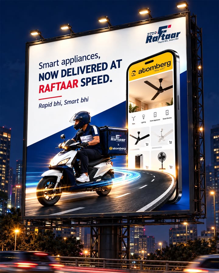 With DTDC Raftaar, Atomberg Technologies is now live with same day delivery Its next generation consumer appliances, built...