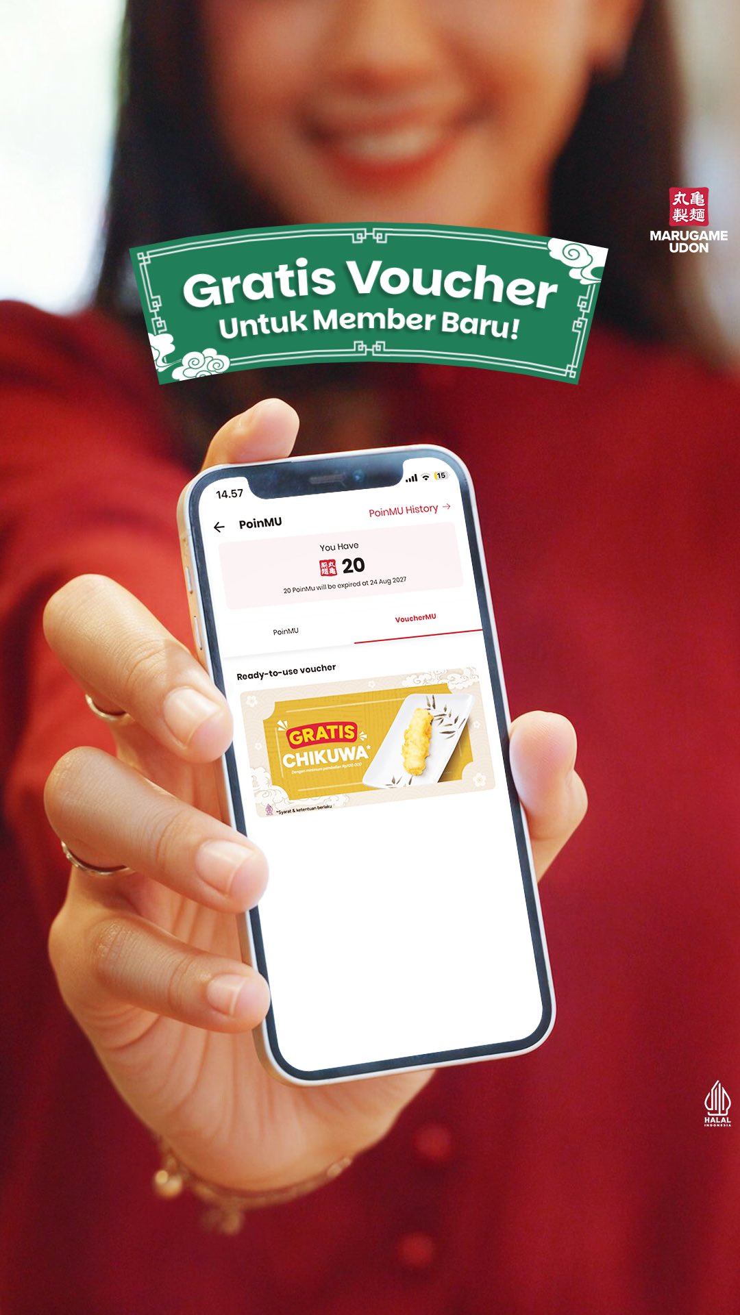 PANGGILAN BUAT SELURUH UDON LOVERS Mau dapetin Voucher Chikuwa GRATIS buat nemenin udon favoritmu Khusus bulan ...