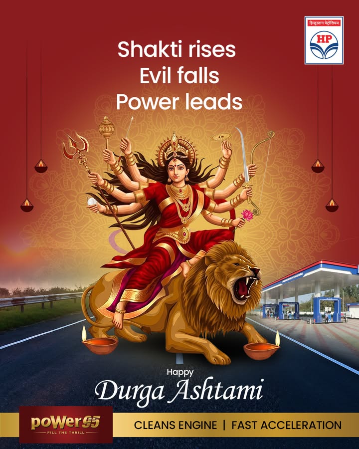 May Maa Durgas divine blessings empower you to overcome every obstacle and move ahead with courage and confidence